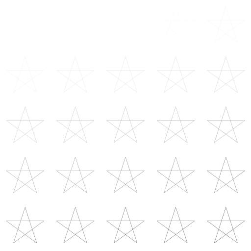 Variable opacity with bales