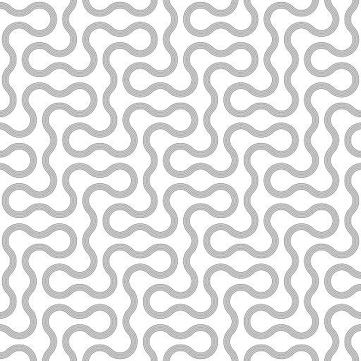 Basic Truchet tiling