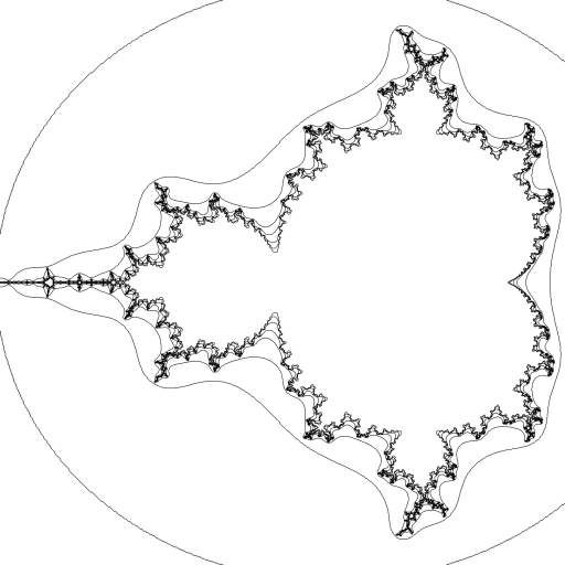 Contour Lines of Mandelbrot