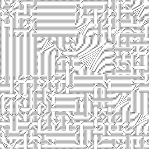 Multi-scale bezier Truchet tiles