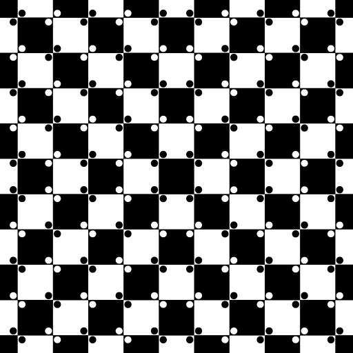Buldging checkerboard