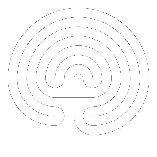Classic Cretan Labyrinth