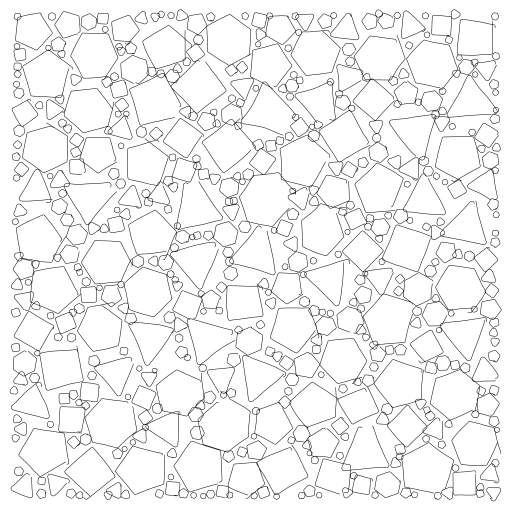 Imperfect poly packing