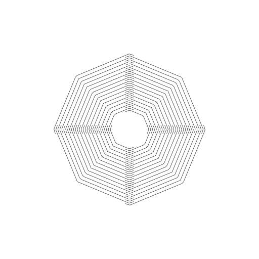 Polygone kirigami