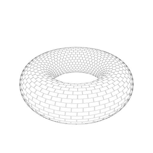 one-liner brick torus
